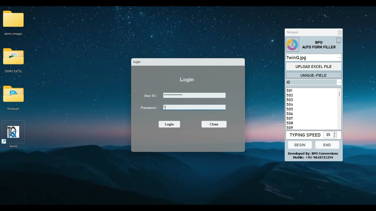TwinQ Form Filling Auto Typer Software | Automatic Typing, Data Entry & Auto Fill Forms