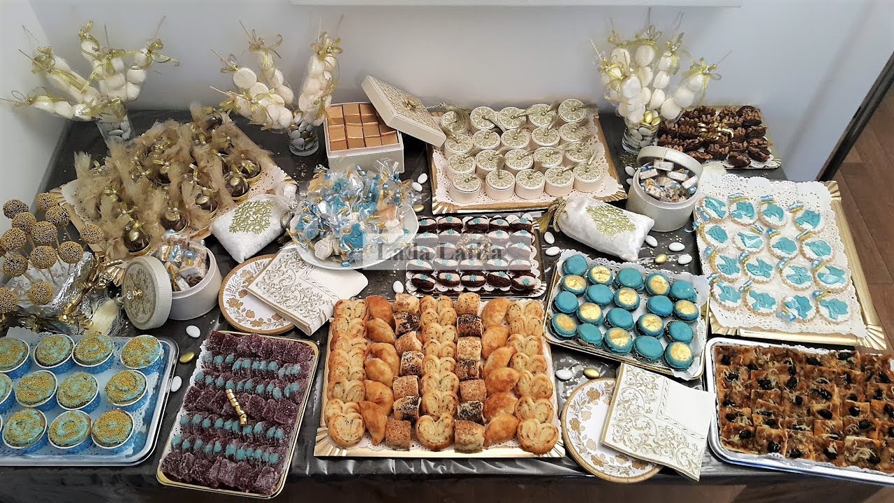 Buffet baptême spécial garçonذخلي شوفي معيا سيدتي الوصفات الي وجدت  في بيفي العقيقة