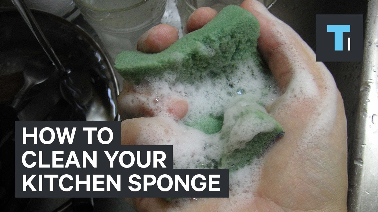 How to clean your kitchen sponge