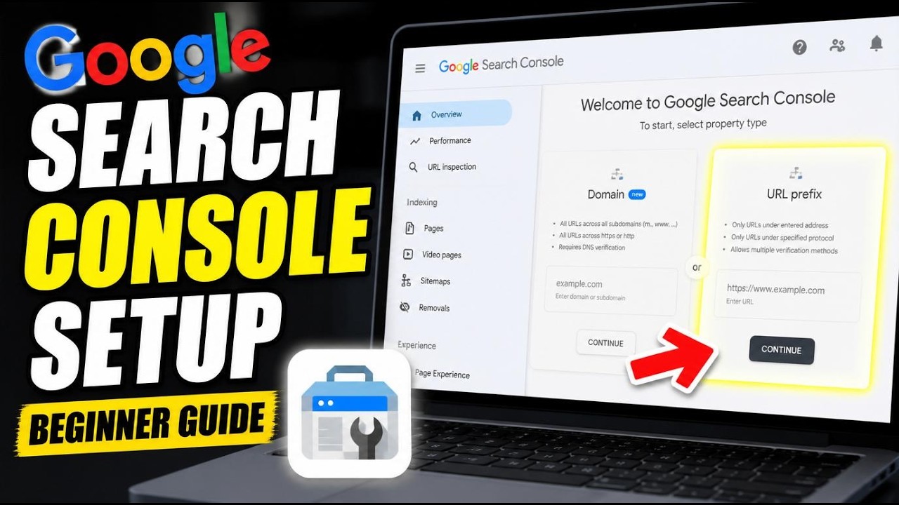 How to setup Google Search Console for technical SEO - Beginner Guide