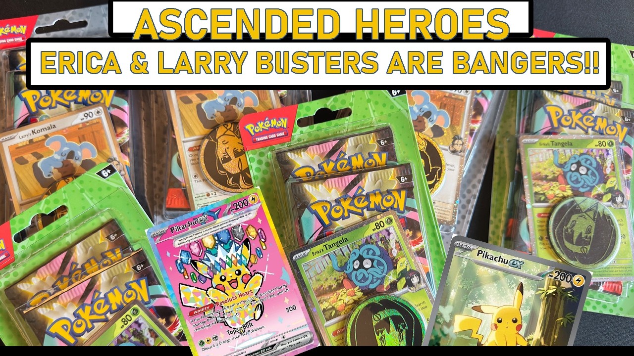 HUGE PULLS?! Opening New Ascended Heroes Larry & Erika 2-Pack Blisters!
