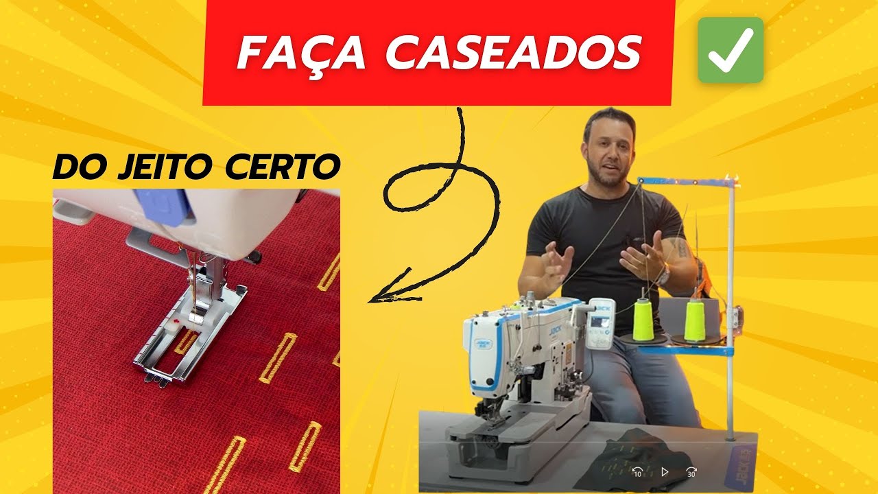 Máquina Caseadeira NÃO FUNCIONA? veja como passar a linha corretamente