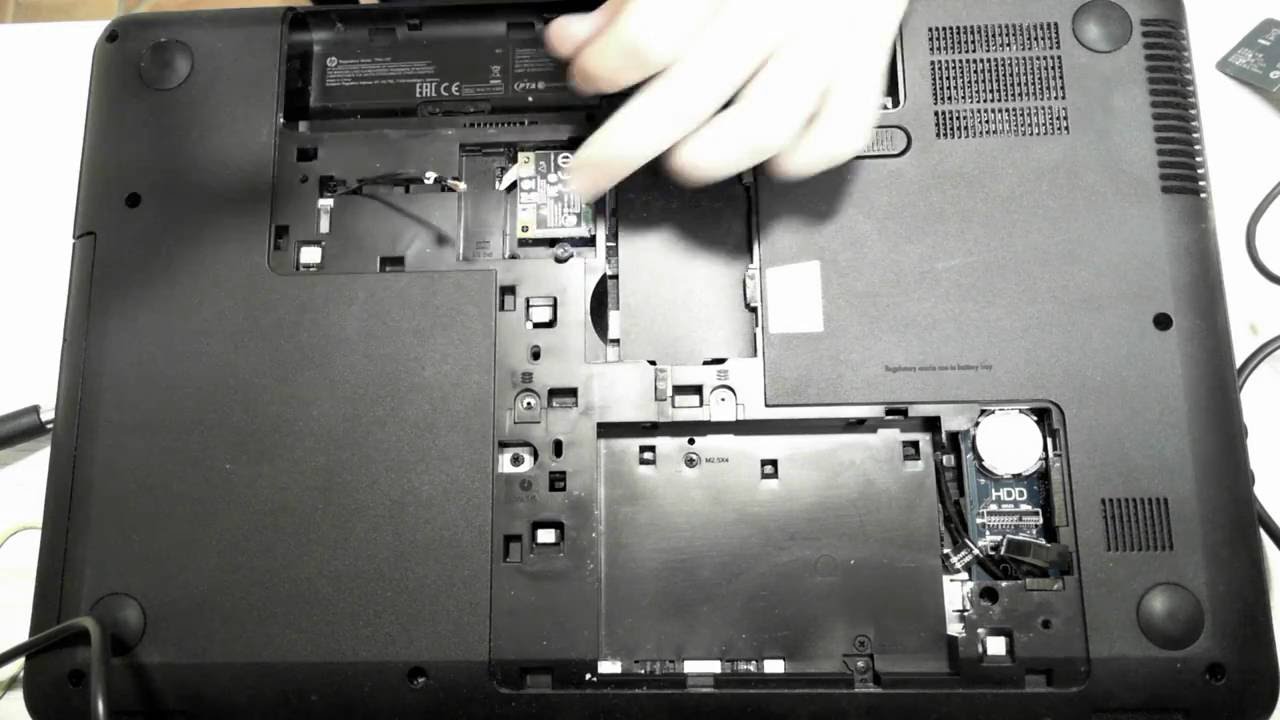 Техобслуживание ноутбука HP 2000-2d62SR (Полная разборка HP 2000-2d62SR)