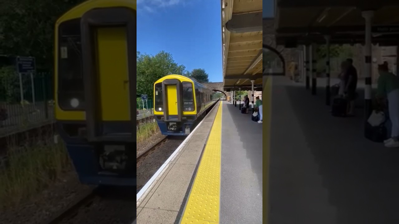 Southwestern class 159 turbo at Crewkerne #train #trains #railway