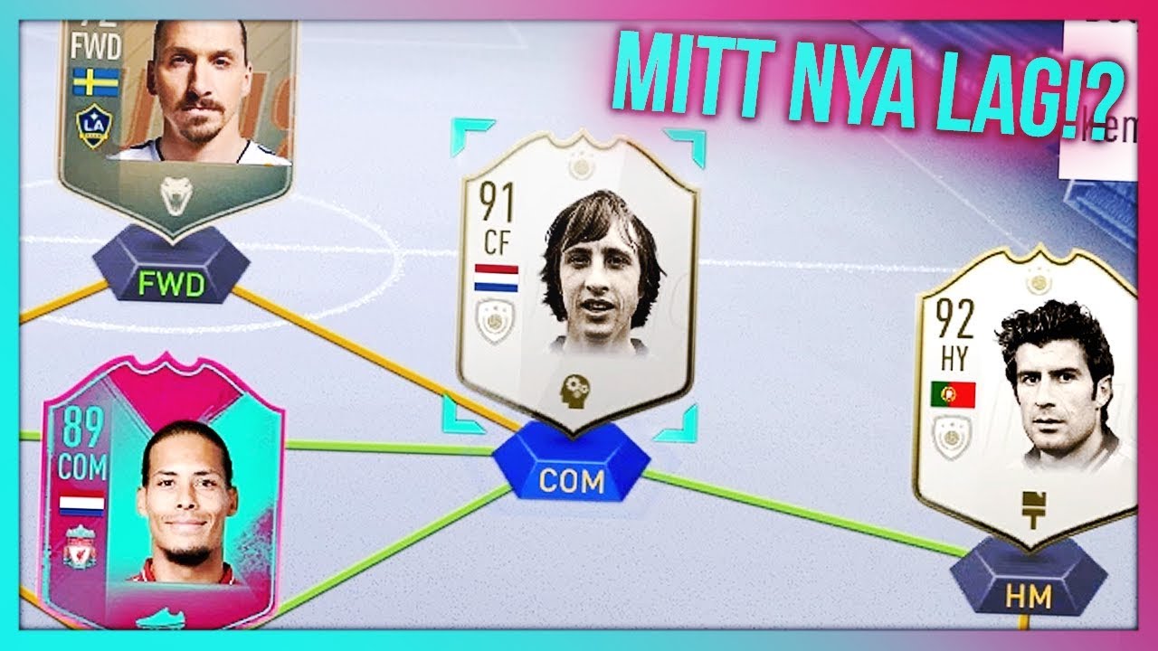 MITT NYA LAG MED CRUYFF!? HJÄLP MIG!! | Fifa 19 på svenska!