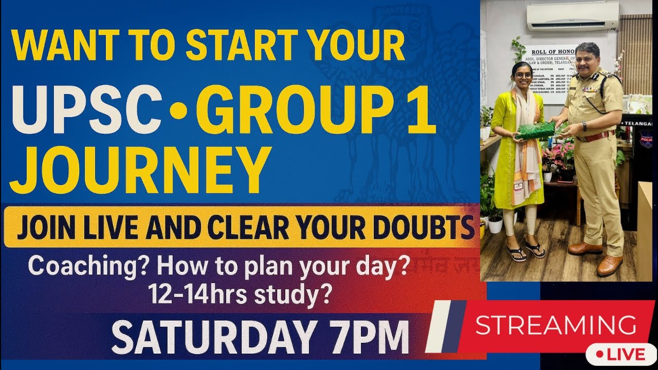 12-14 hrs a day? Coaching or not ? Study smart, Not just hard ! LIVE UPSC talk !