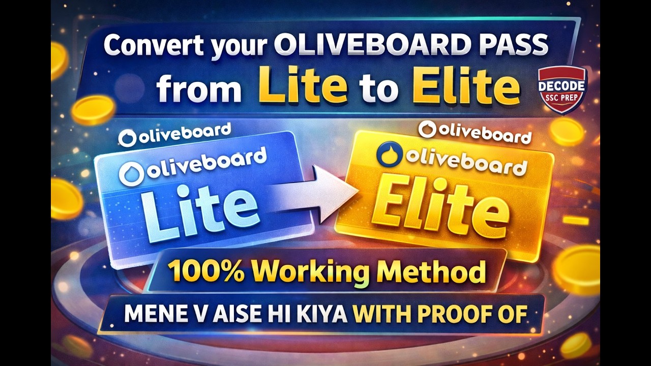 Convert Oliveboard Lite to Elite Subscription conversion✅100% Working Method With Proof Save Money.