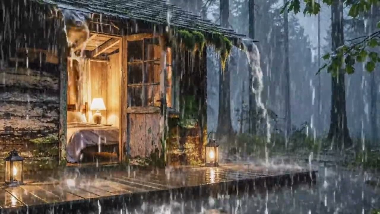 Peaceful Piano & Soft Rain - Relaxing Sleep Music + Insomnia | For Stress Relief, Anxiety and Focus.