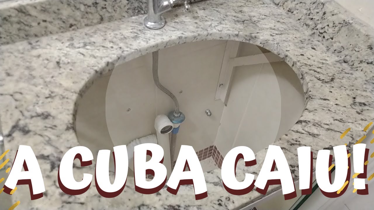 A cuba da pia CAIU! E agora? Melhor tutorial