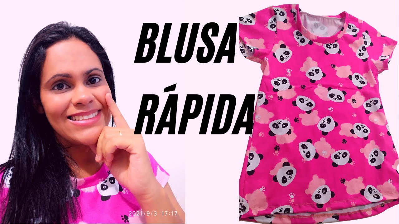 COMO FAZER BLUSA FÁCIL EM MALHA
