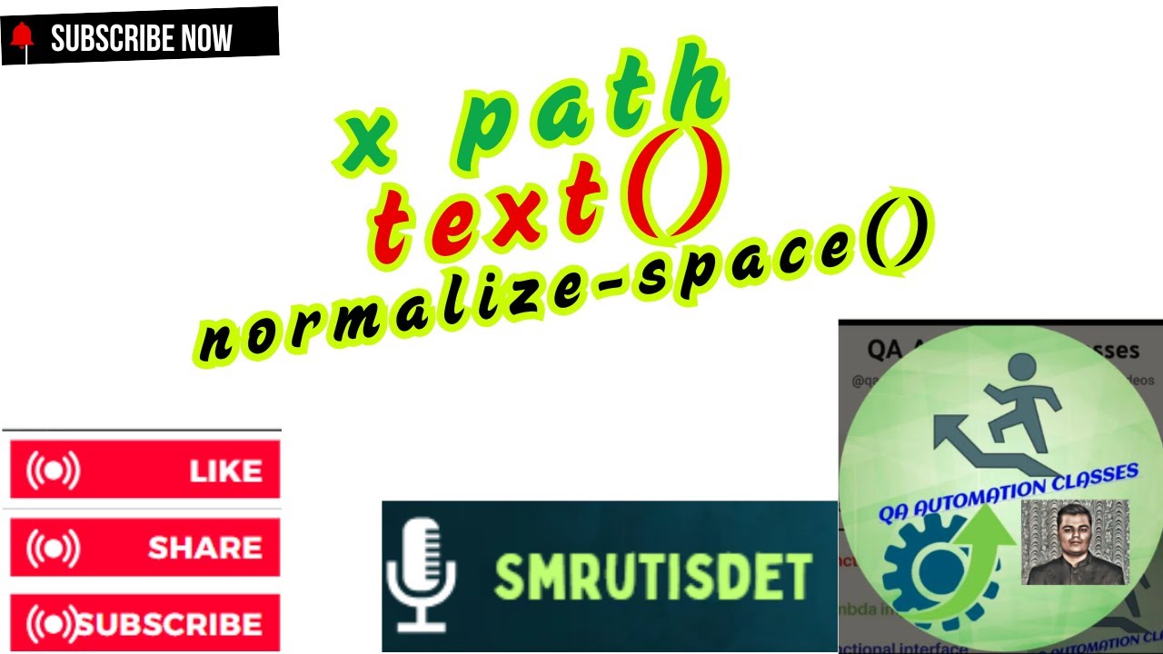 11. xpath function || Axes ||Text ||normalize space