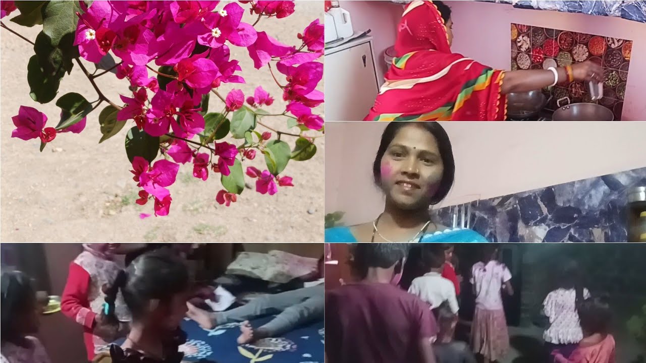 🤩होली जीवन में रंग भर देता है क्षमा धर्म है 👏बच्चों 🎎की टोली आई गुलाल लगाकर लिए 👏आशीर्वाद 
