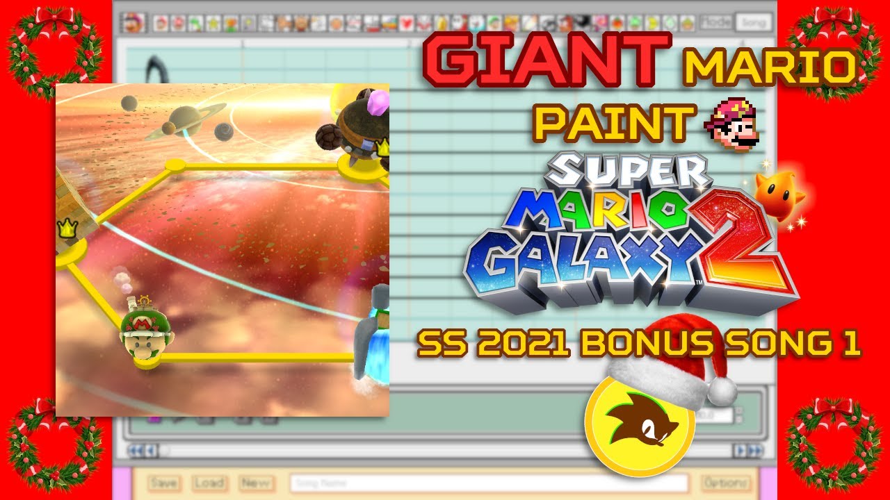 Giant Mario Paint - Super Mario Galaxy 2 - World 1 & 2