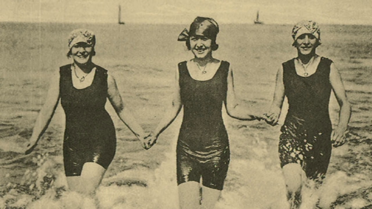 Film de la plage de Dieppe dans les années 1900