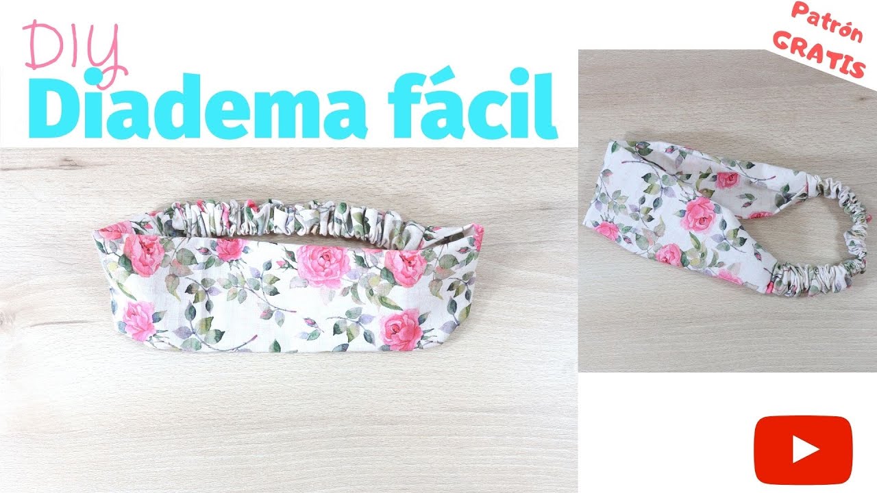 C&oacute;mo hacer diadema con retales | #DIY tutorial de #costura f&aacute;cil paso a paso
