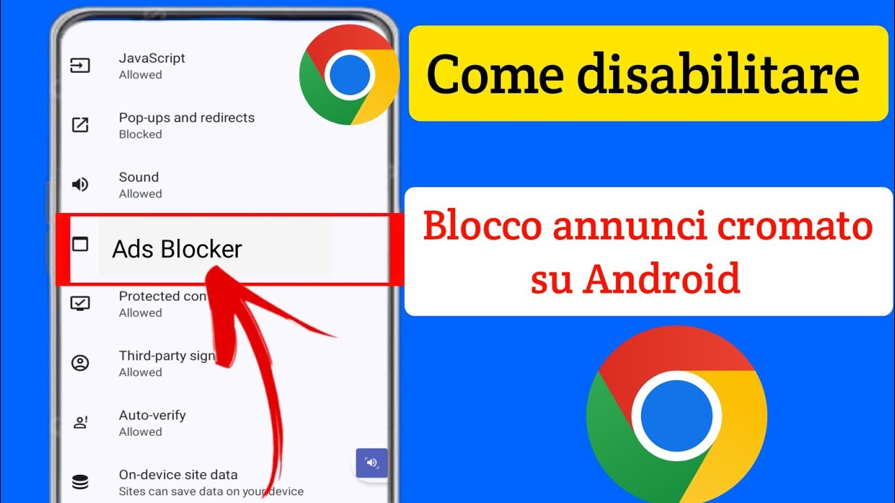 Come disattivare il blocco degli annunci in Google Chrome su Android | Interrompi gli annunci