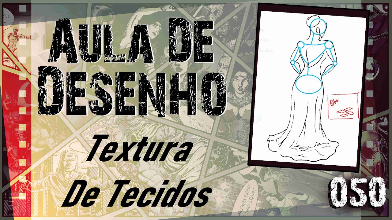 Aula De Desenho  50   Textura De Tecidos
