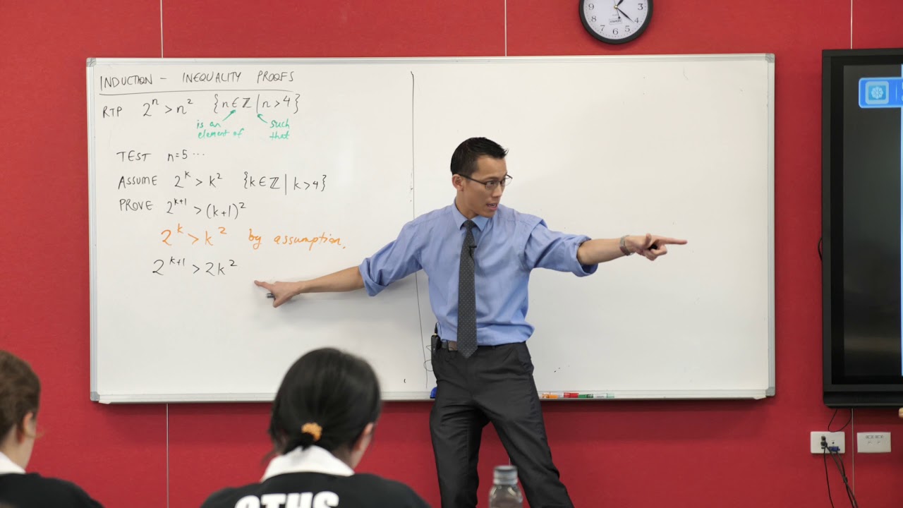 Induction Inequality Proofs (4 of 4: Beginning with the assumption)