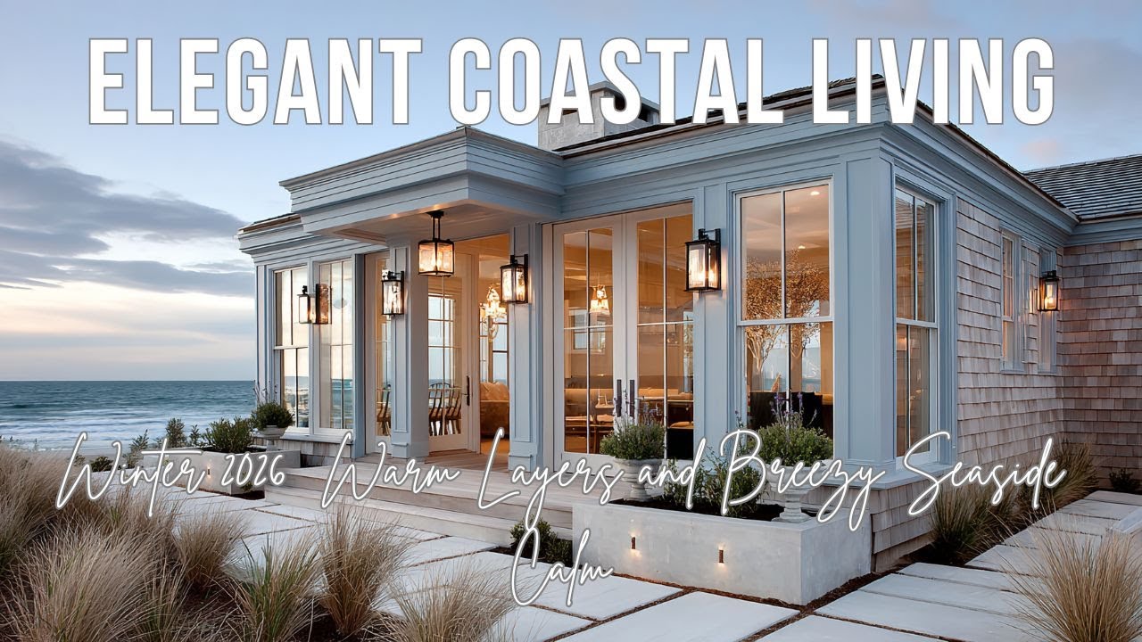 Elegant Coastal Living for Winter 2026  Warm Layers and Breezy Seaside Calm