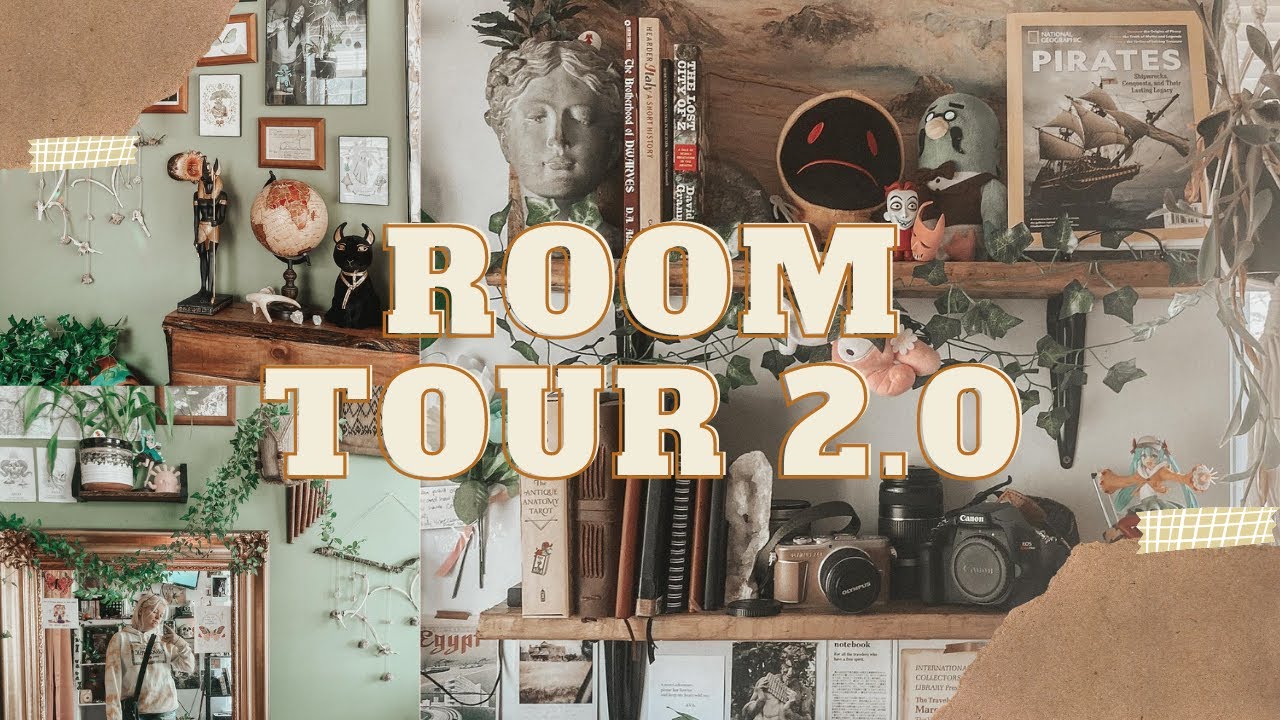 ☾ Room Tour 2.0 (goblincore, adventurecore, dark academia inspired)