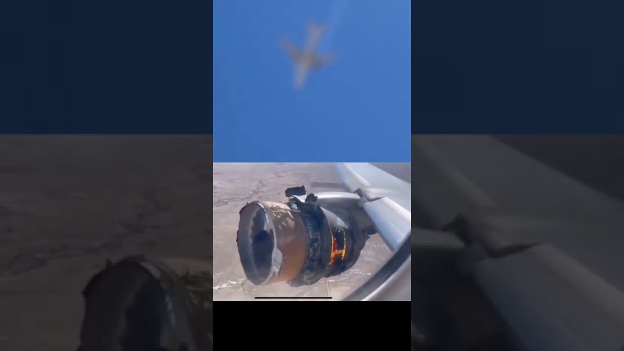 United Airlines 328 Engine Failure MAYDAY MAYDAY