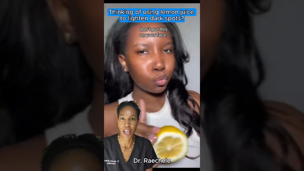 Lemon Juice for Skin Lightening? Why It Can Make Dark Spots Worse | Dermatologist Explains #shorts