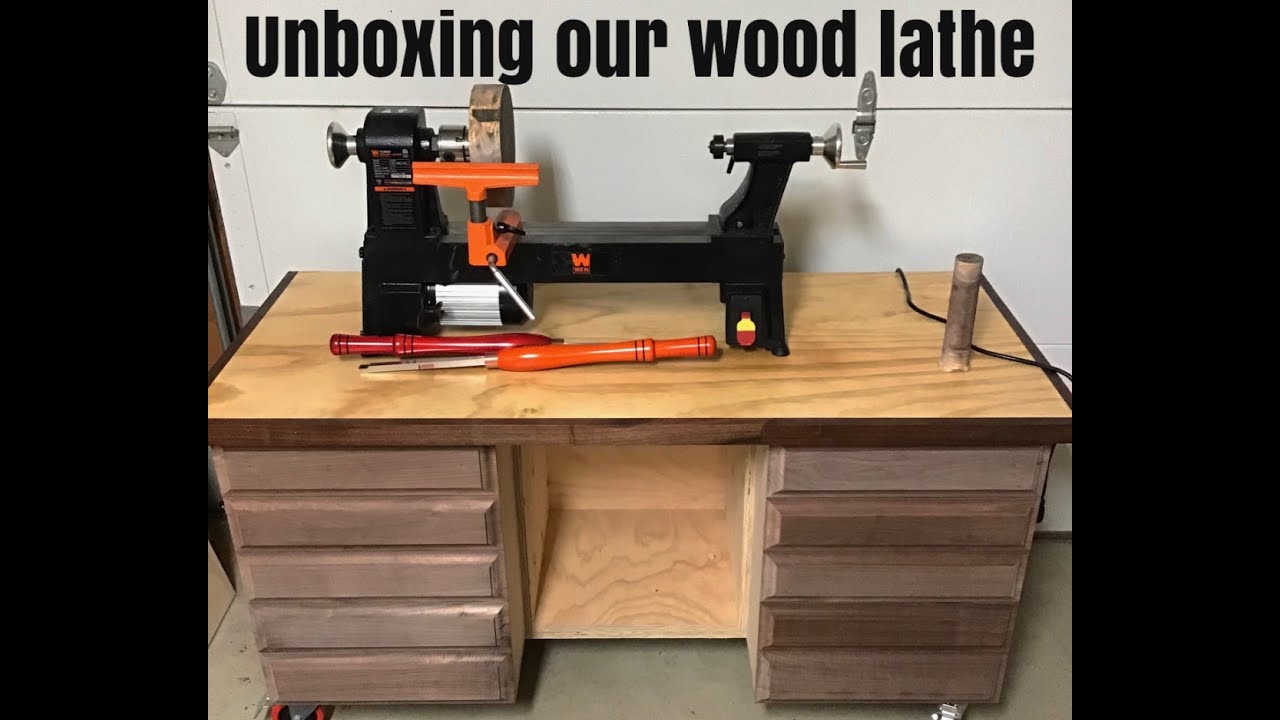 Unboxing our wood lathe WEN 12&rdquo; 5 speed model 3424T