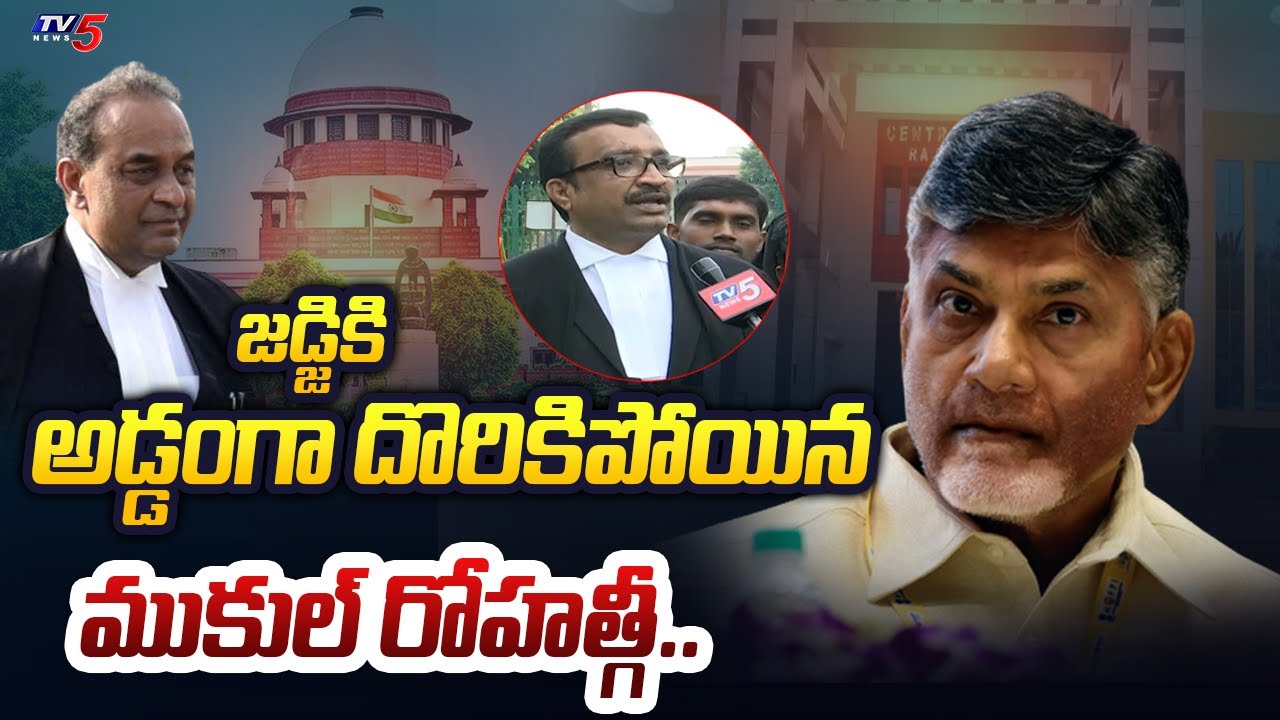 వెనక్కి తగ్గిన రోహత్గీ.. | Supreme Court Advocate Explained Mukul Rohatgi Arguments on CBN |TV5 News