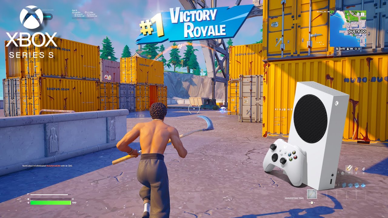 Xbox Series S Controller Fortnite Reload Gameplay (4K 120FPS)