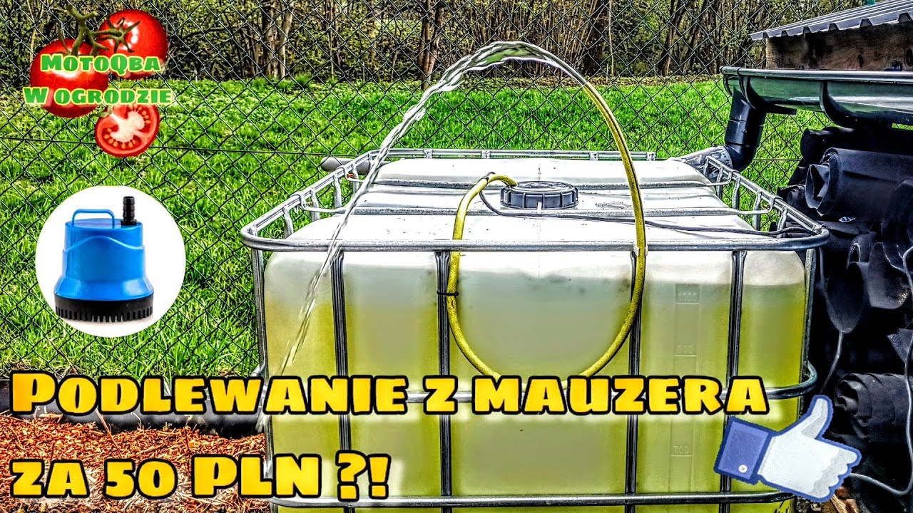 Pompka do podlewania OGRÓDKA z mauzera 🛠️ Tanio i skutecznie! DiY #motoQba #ogródek