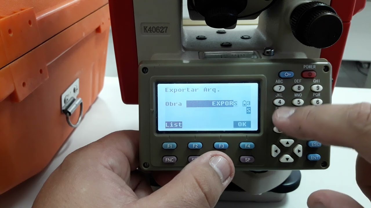 ESTAÇÃO TOTAL KOLIDA KTS 442 - EXPORTAR PONTOS PARA TXT E CAD