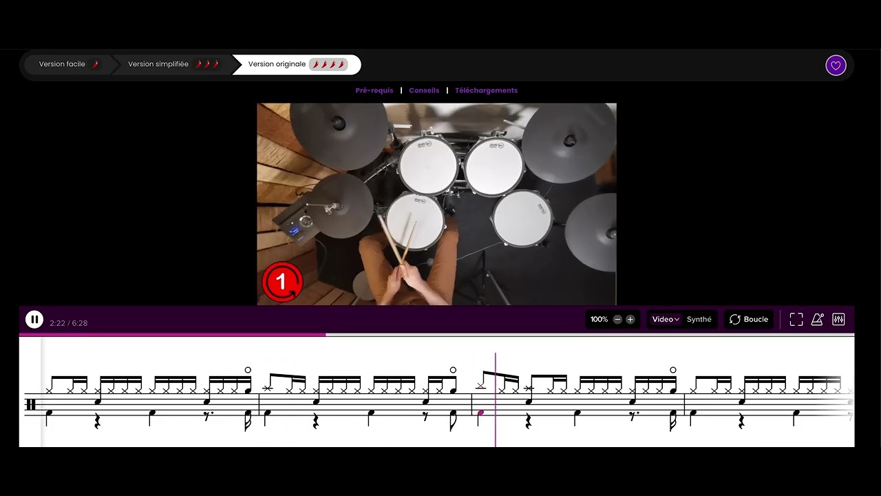 Purple Rain (Prince) - Tuto Batterie : Relevé complet & Partition PDF