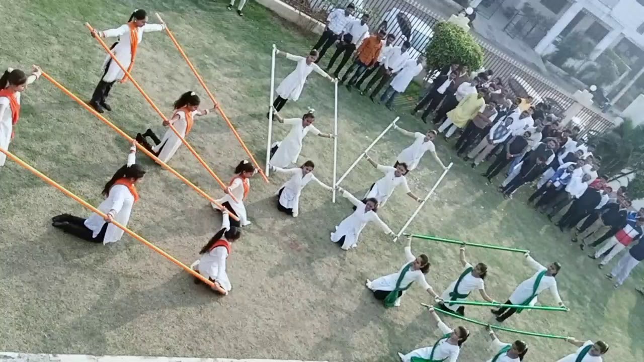 Bamboo Exercise ( Dance ) performance Presented on Republic Day