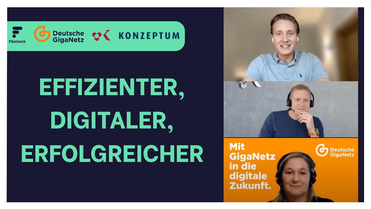 So optimiert die Deutsche GigaNetz ihren Kundenservice mit Konzeptum und Flixcheck