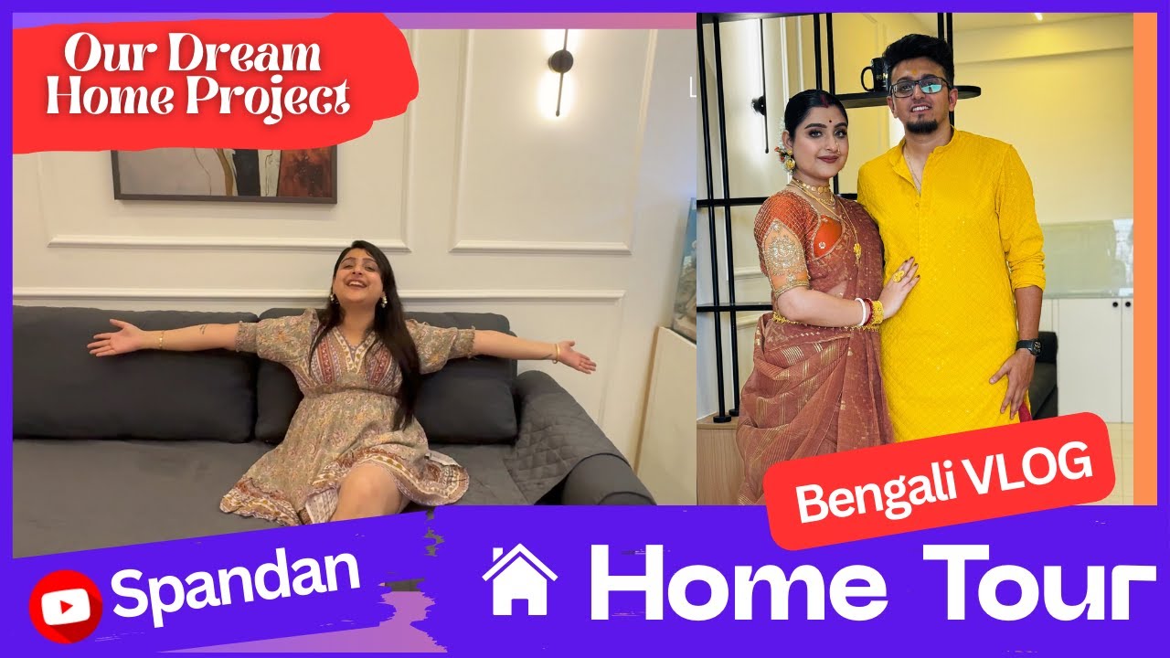 VLOG 411 🔥Finally Revealed🔥Our Dream Home Tour 🏡 3BHK Flat | Spandan #vlog #newhome #homeinterior