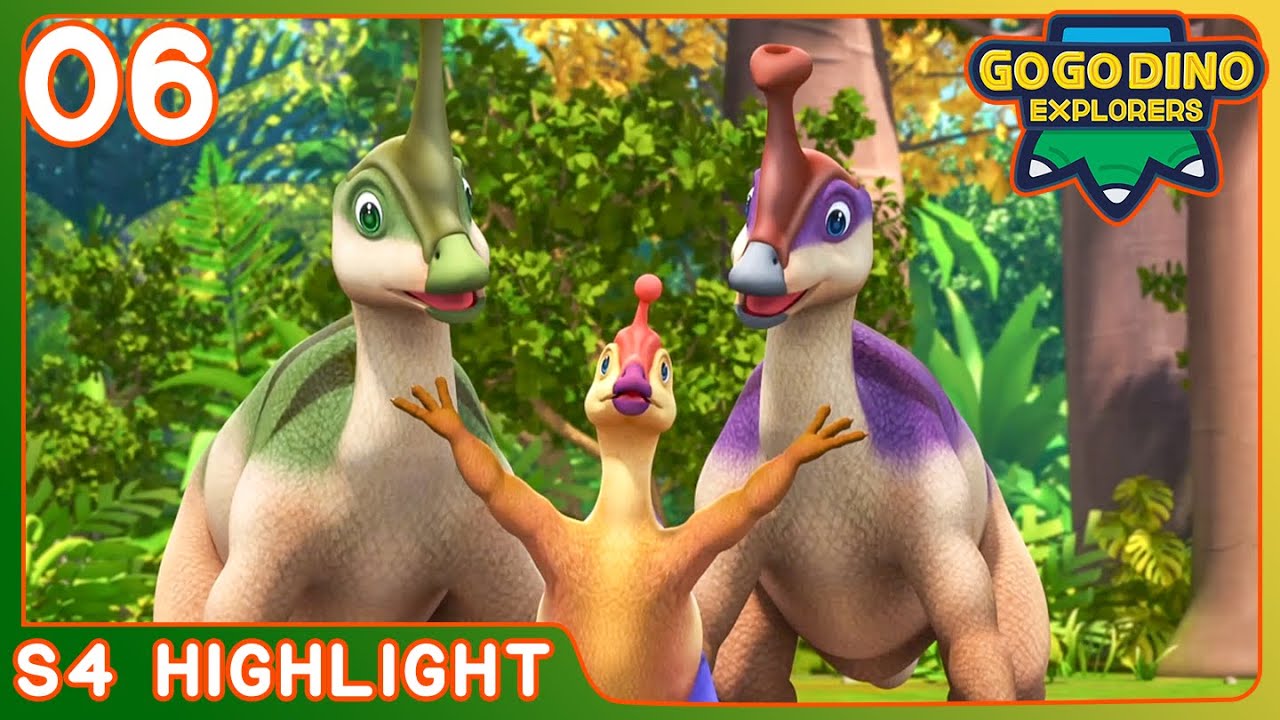 🌟 GOGODINOS4 Highlight 🌟 Keluarga Do-Re-Mi, Tsintaosaurus | Kartun Dinosaurus | Petualangan EP06