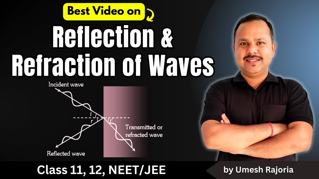 3. Reflection and Refraction of Transverse and Longitudinal waves | Waves and Sound #neet
