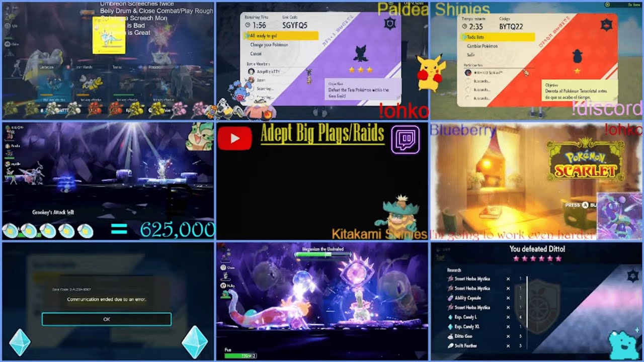 Mighty Feraligatr! 8 Tera Raids?! Herba Mystica, Exp Candy, Shinies & Eevee PokeMon Scarlet & Violet