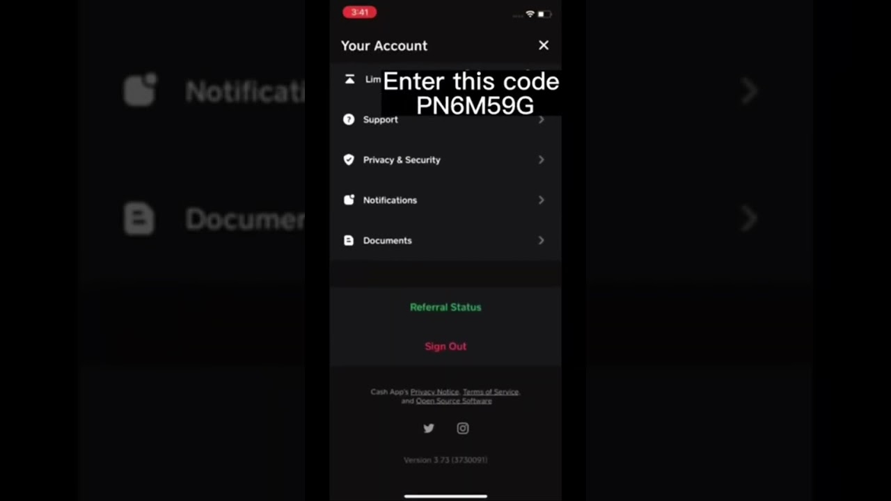 Cash app referral code 50$ #cashapp #code #freemoney