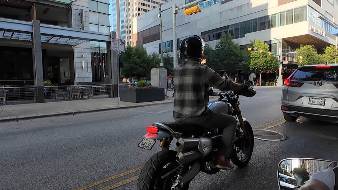 Urban Riders: Cruising Downtown Austin on a Harley & Triumph