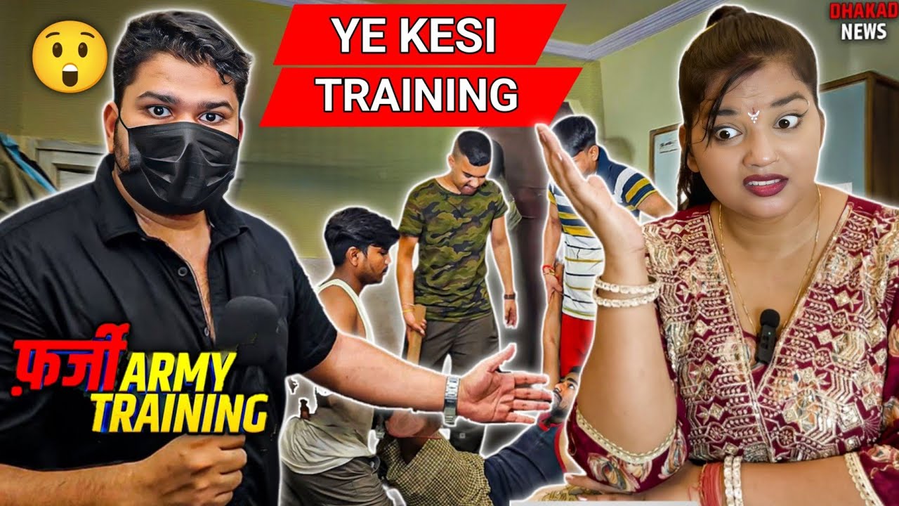 Farzi Army Training | Harsh Rajput | Dhakad Reporter | New Video | REACTION | SWEET CHILLIZ |