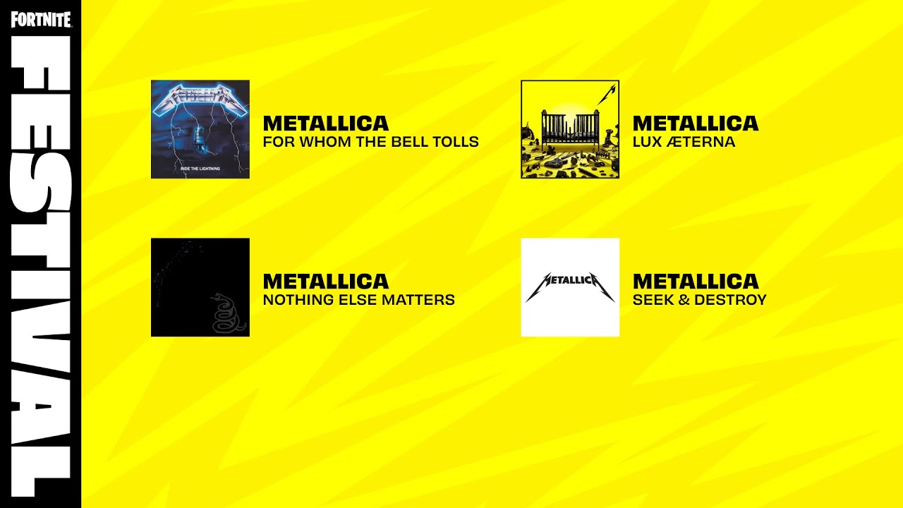Fortnite Festival x Metallica - New Weekly Jam Tracks
