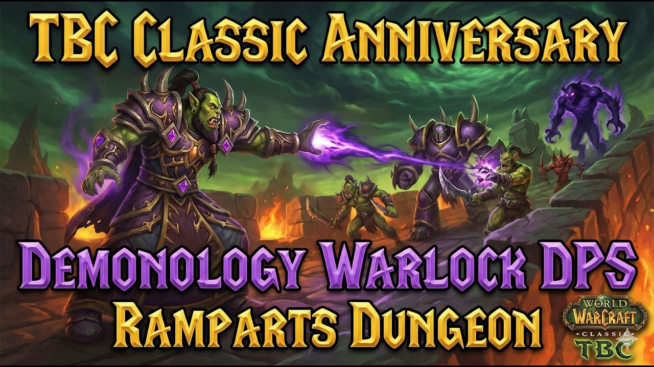 TBC Classic Anniversary Demonology Warlock DPS Ramparts Dungeon