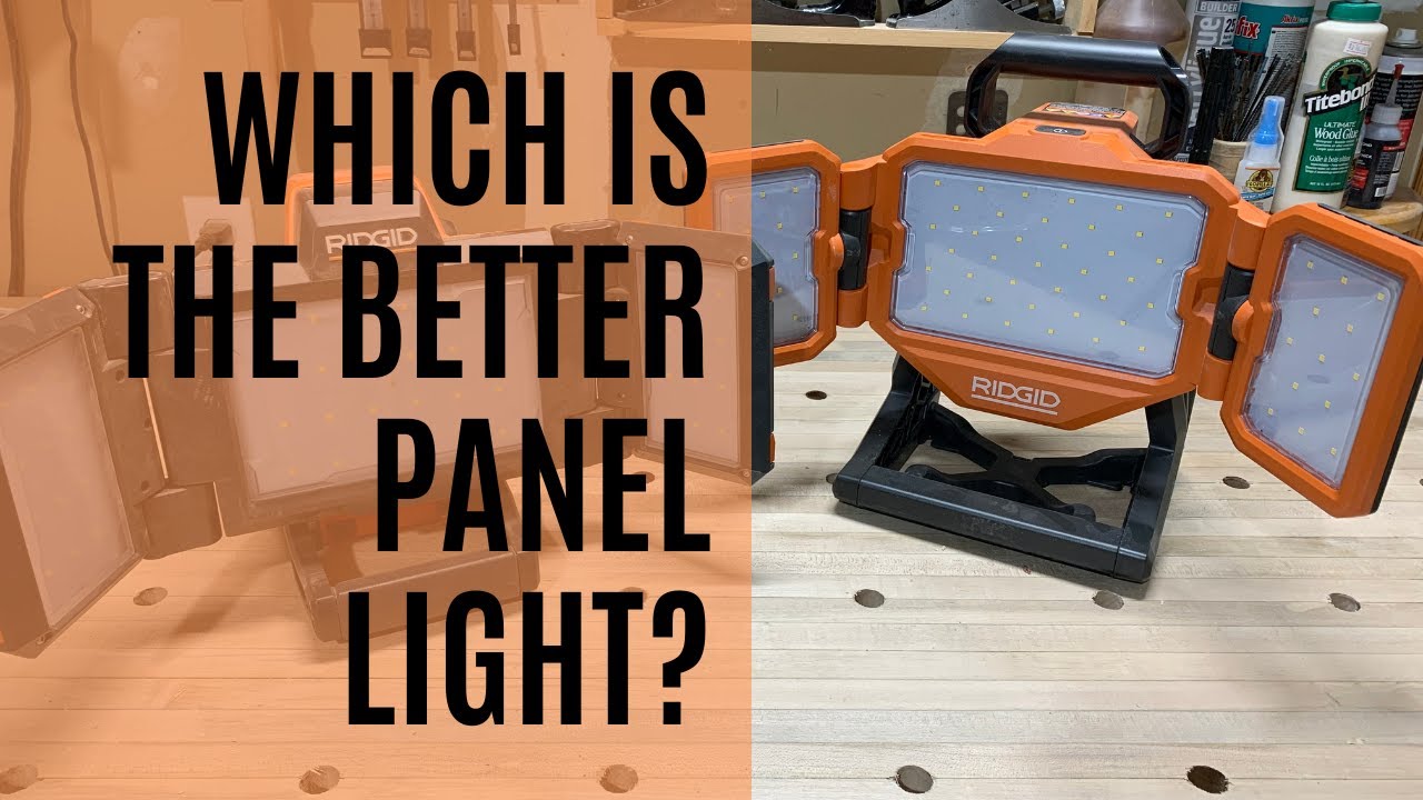 Review of Ridgid's panel lights
