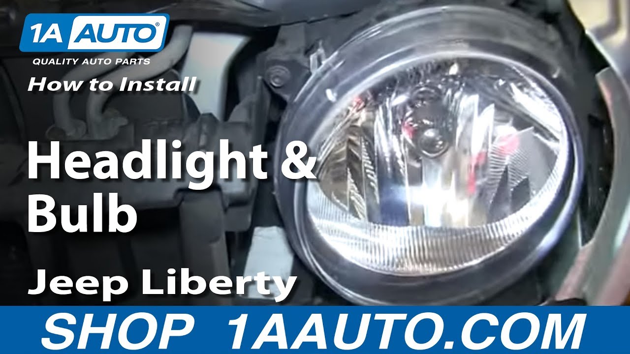 Как заменить фару и лампу в Jeep Liberty 2005-2007 годов выпуска
