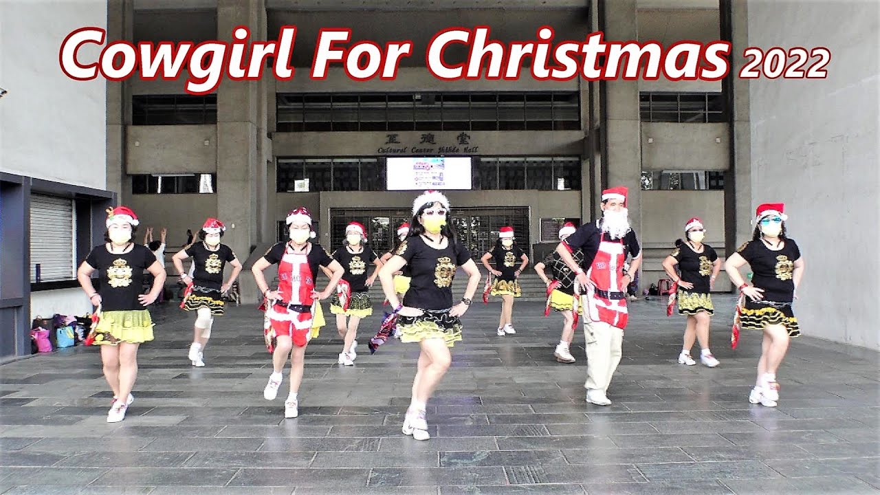 Cowgirl For Christmas 2022│Line Dance by Adeline Cheng (MY) & Molly Yeoh (MY) ║2022聖誕牛仔女郎│排舞║4K