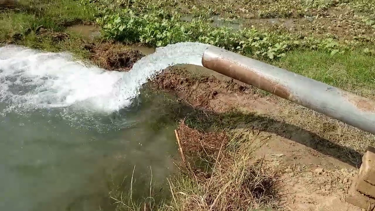 Solar Powered Water Pump System | Fresh Water Flow for Fields | Nature & Technology Vlog