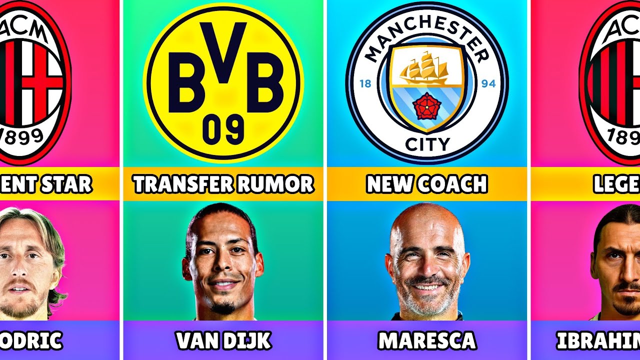 Milan vs Dortmund vs Man City 🔥 Club Comparison