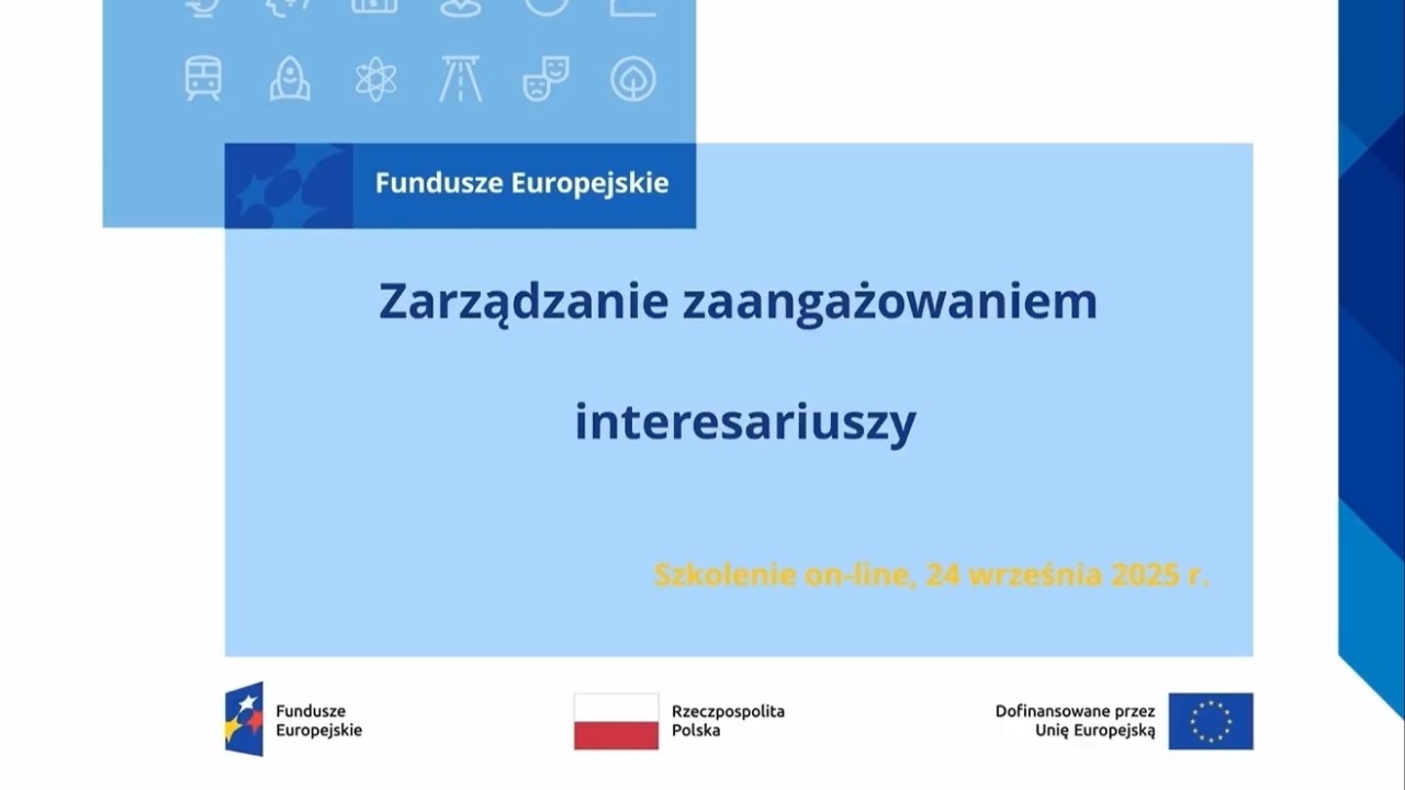 Zarządzanie zaangażowaniem interesariuszy, szkolenie on-line