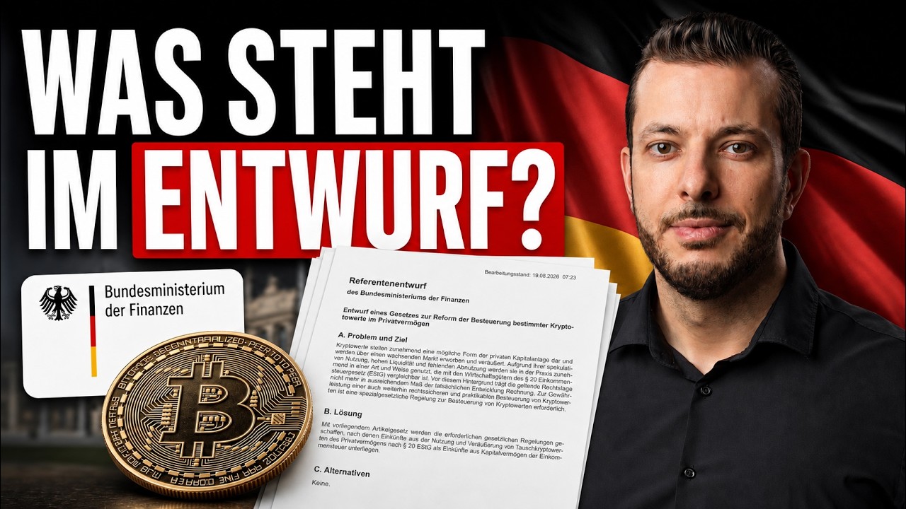 ALLE DETAILS & EINSCH&Auml;TZUNG zur NEUEN KRYPTO-STEUER! 🧐 BESSER als GEDACHT?